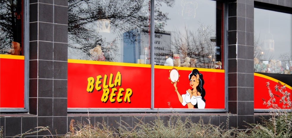 Raambestickering Bella Beer
